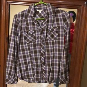 Plaid button up shirt